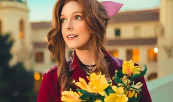 FF7 Remake: dubladora de Aerith faz cosplay da sua personagem