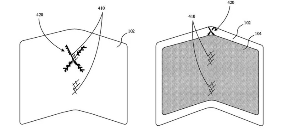 A patente da Apple mostra uma tecnologia para melhorar a durabilidade de smartphones dobráveis
