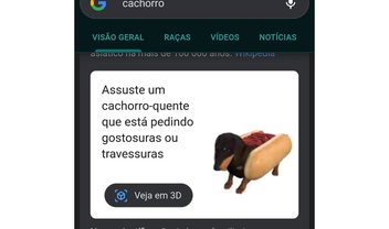 Halloween: Google celebra com gato preto e fantasma em 3D