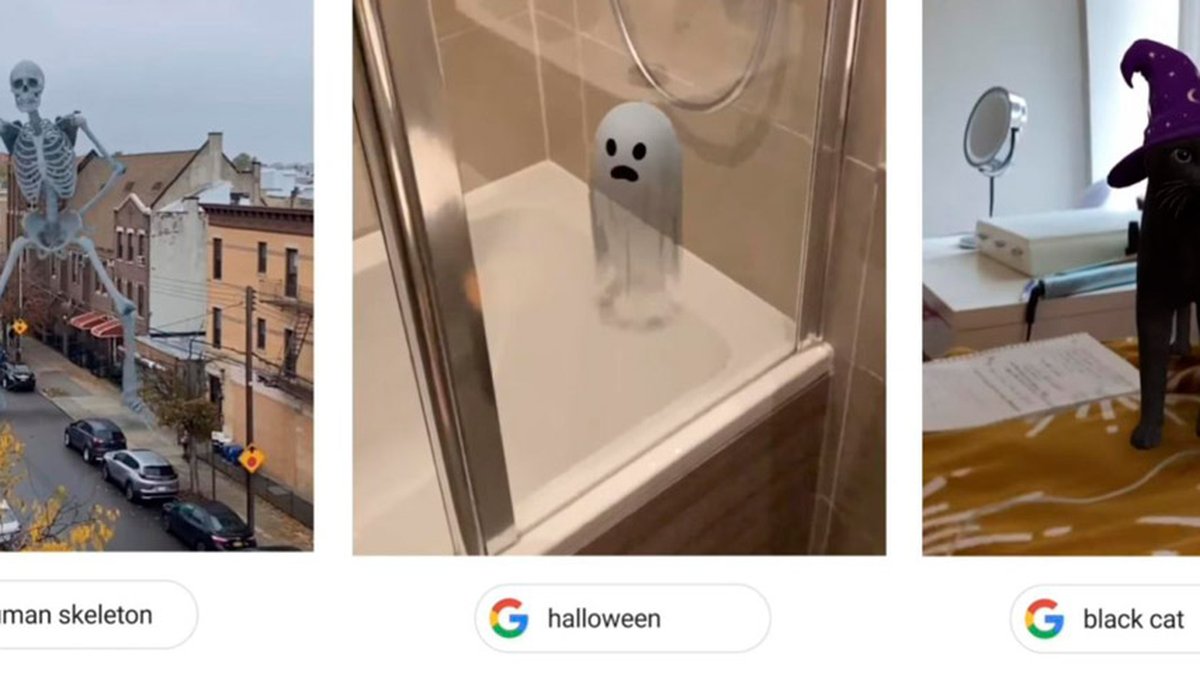 Google libera figuras de Halloween em 3D