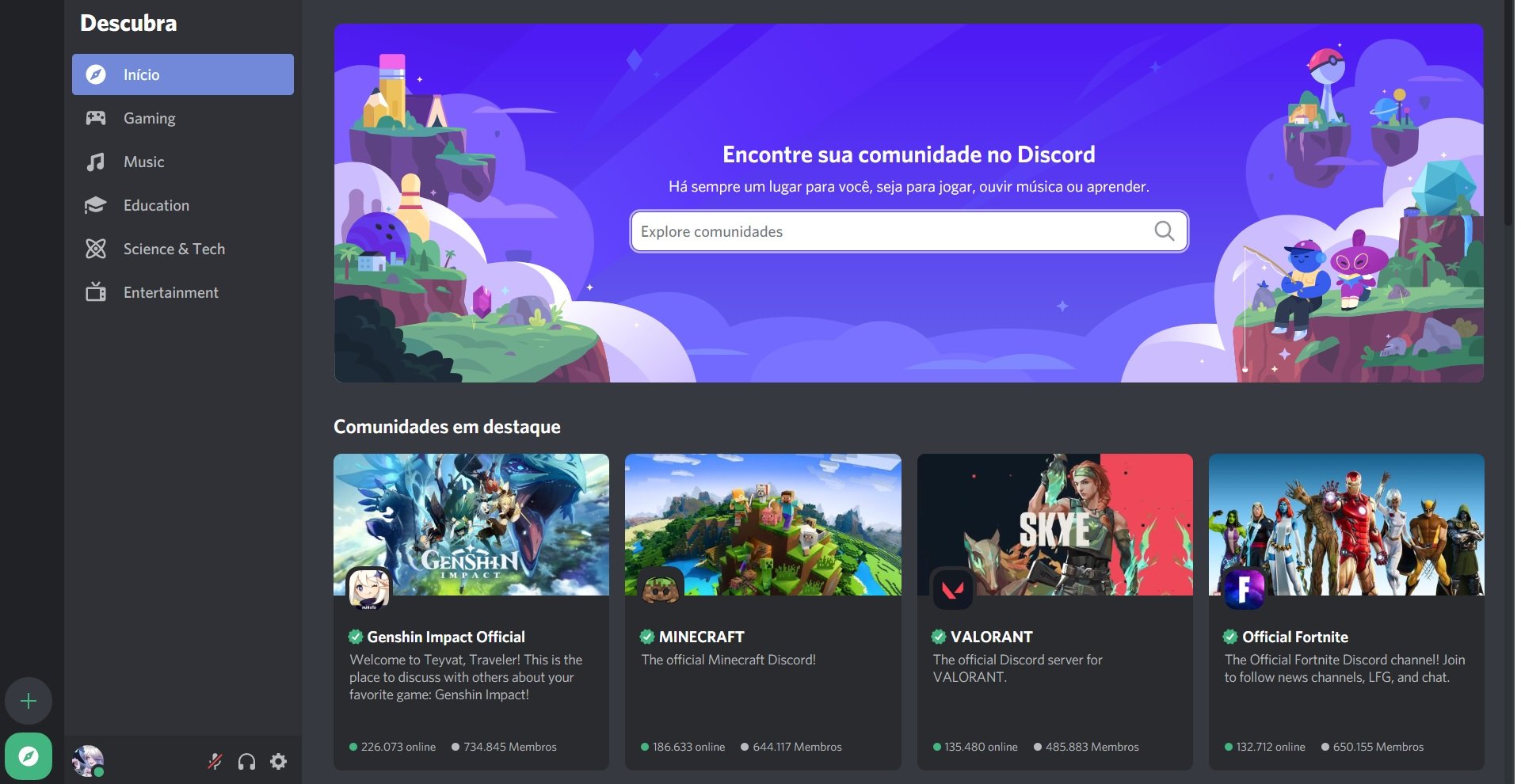 Servidor do Discord da Comunidade