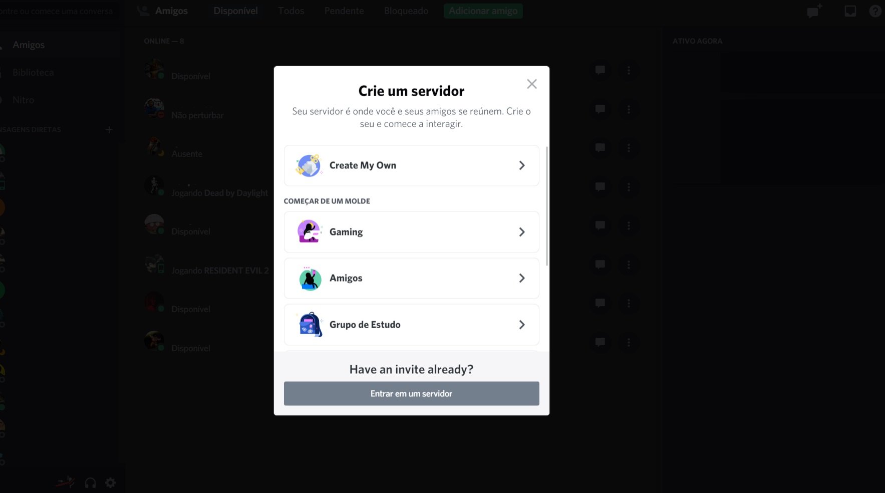 servidor discord para fazer amizade｜Pesquisa do TikTok