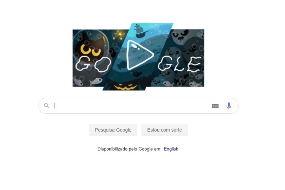 Google comemora Halloween com Doodle em formato de jogo