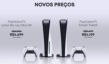 PS5, PS5 Digital e acessórios sofrem redução de preço no Brasil