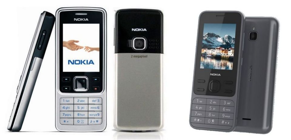 Na esquerda, o Nokia 6300; na direita, o Nokia 8000. (Fonte: Nokia Mob via Yahoo Finanças / Reprodução)