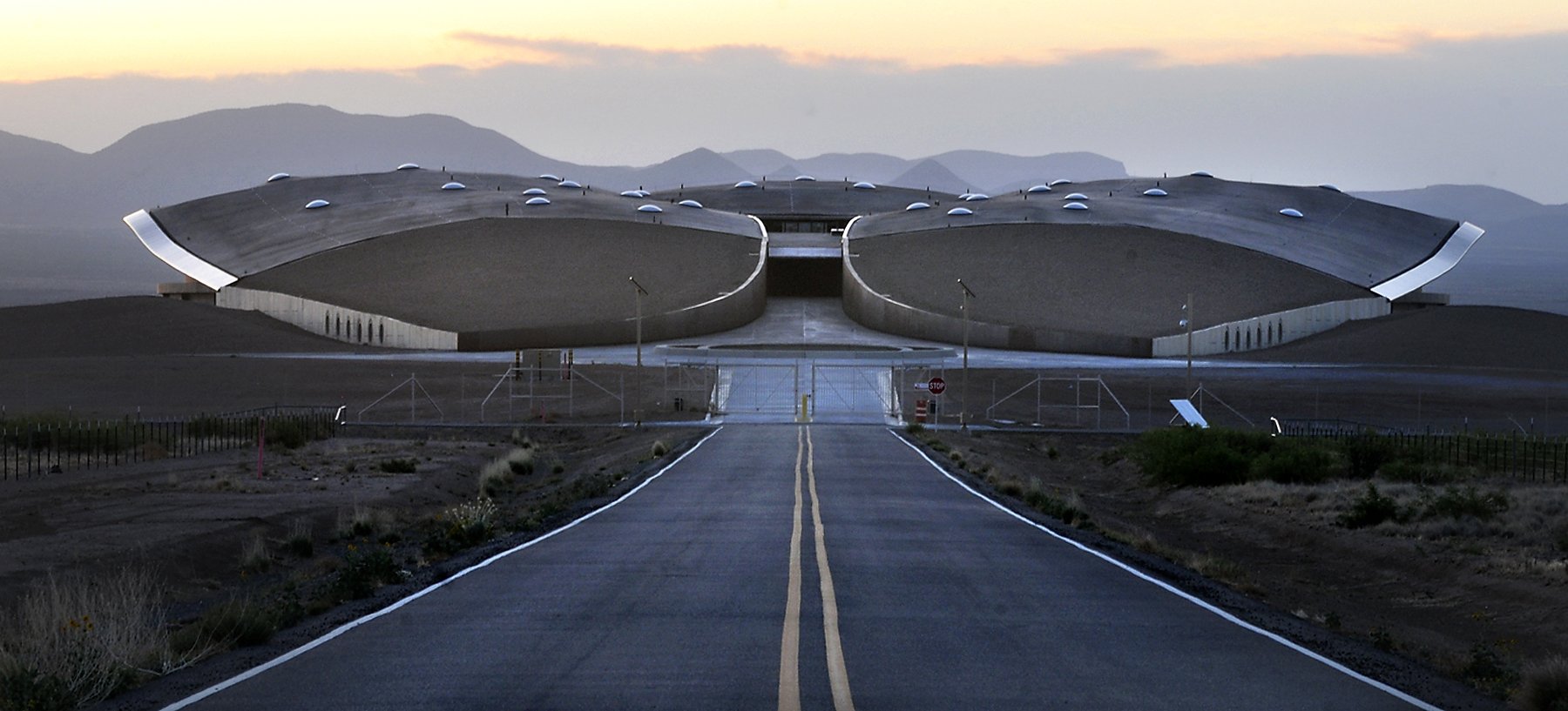 Espaçoporto da Virgin Galactic no Novo México (Fonte: Albuquerque Journal/Reprodução)