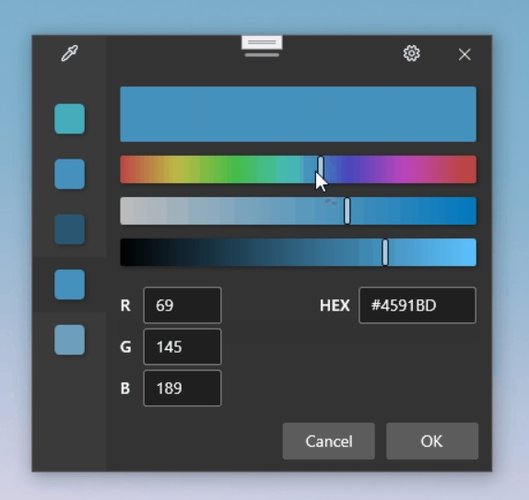 Novo Color Picker (Fonte: PowerToys/Reprodução)