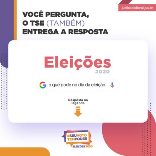 O eleitor poderá tirar dúvidas sobre o pleito do dia 15 de novembro usando a plataforma de buscas.