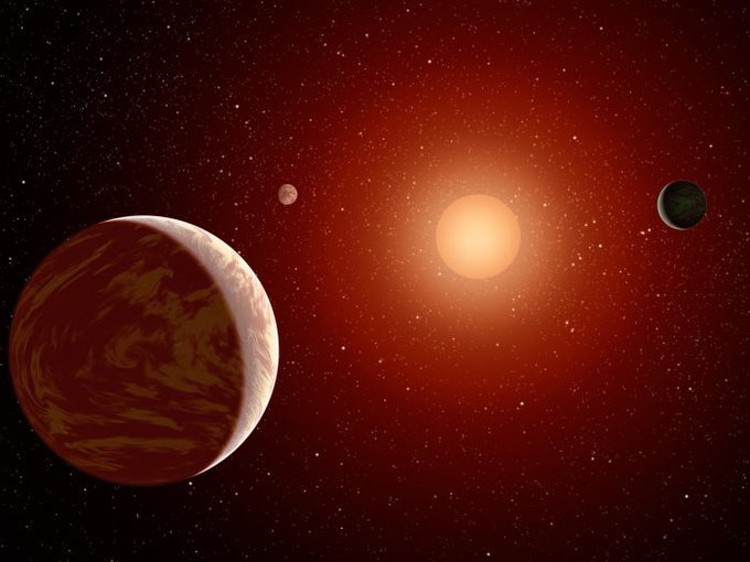 Planets orbitando uma anã vermelha (Fonte: NASA/Reprodução)