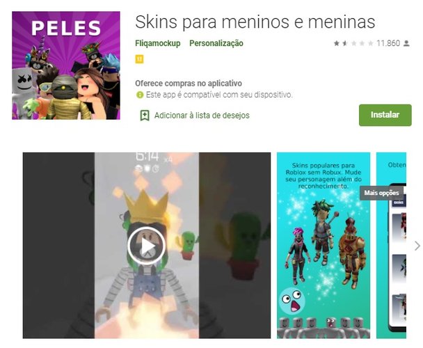 Um dos apps considerados nocivos.