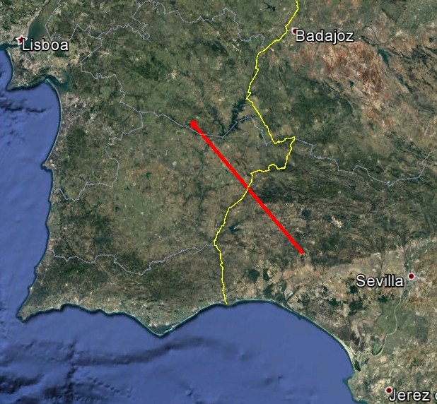 O meteoro cruzou toda a Península Ibérica até explodir sobre Portugal,, sendo seguido por observatórios como o Centro Astronómico Hispano-Alemán.