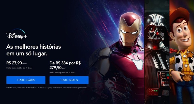 Confira os preços desse novo serviço de streaming.