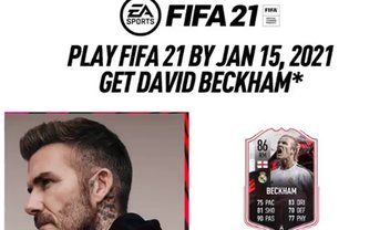 FIFA 21: David Beckham vira capa do game e terá carta grátis no FUT