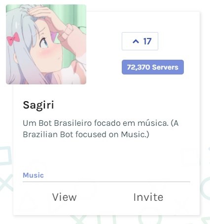 O Sagiri é ótimo para quem procura um bot em português do Brasil