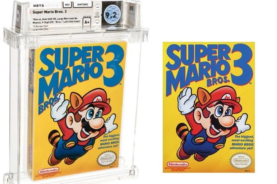 Super Mario Bros. 3 tem cópia rara vendida por R$ 830 mil em leilão