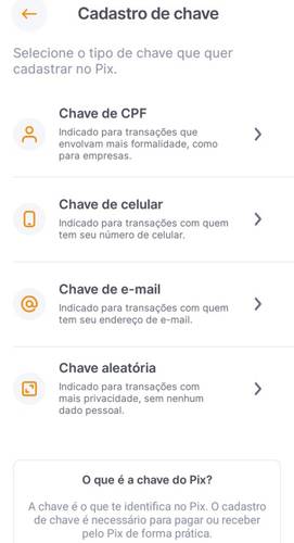 Tipos de chaves.