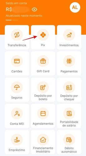 Menu da ferramenta.
