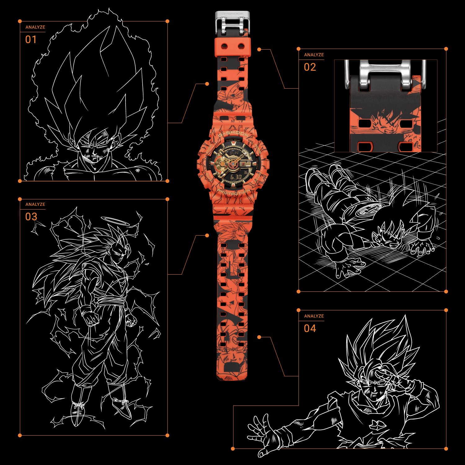 Detalhes do novo G-Shock. (Fonte: Casio, G-Shock / Reprodução)