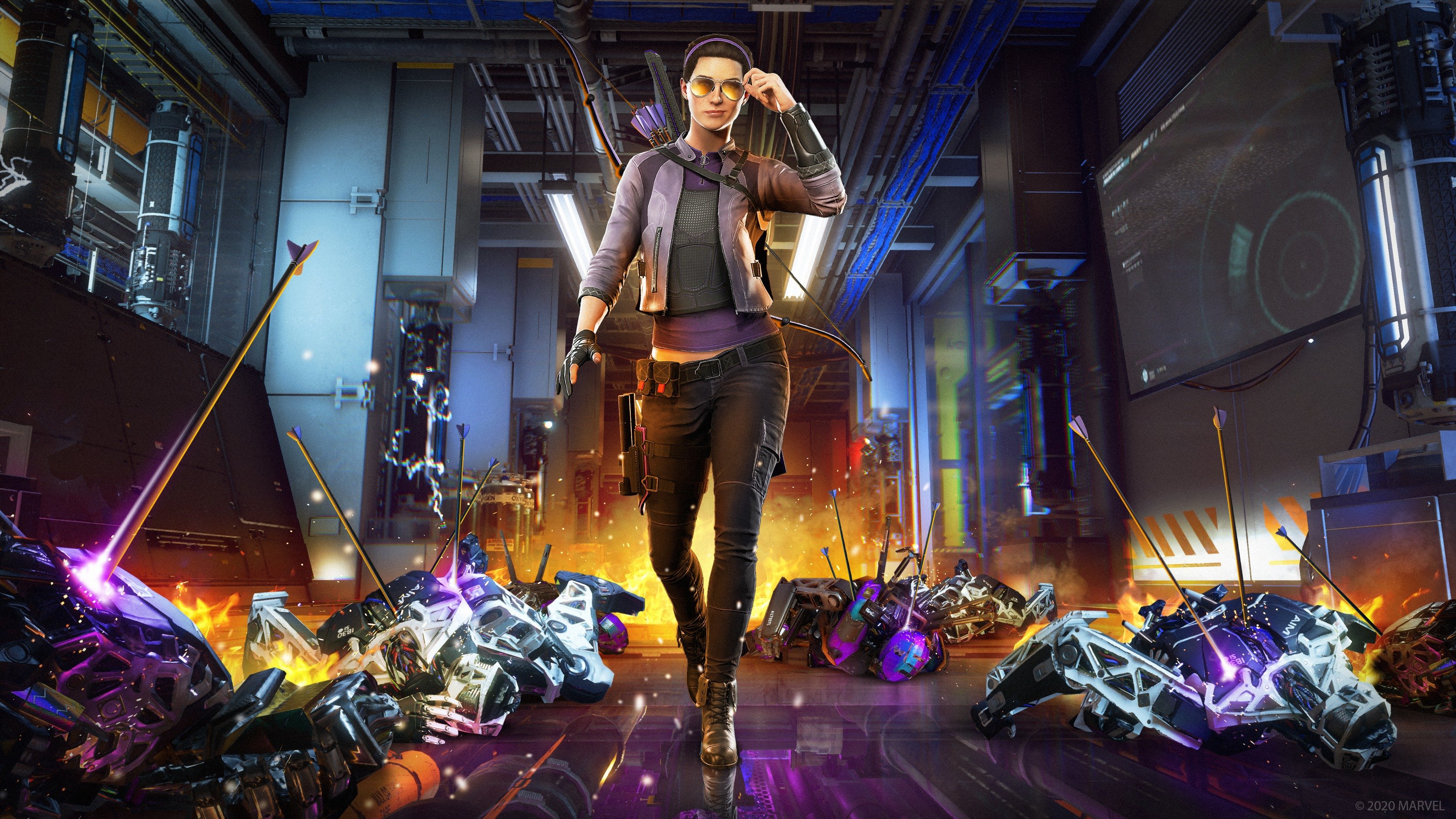 Kate Bishop será um dos novos heróis do conteúdo adicional do game.