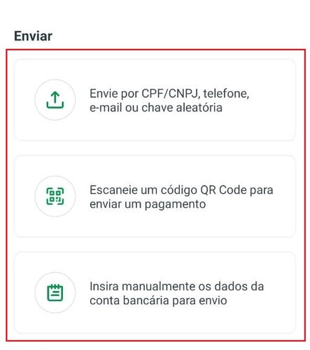 Não faltam opções para enviar dinheiro pelo PicPay