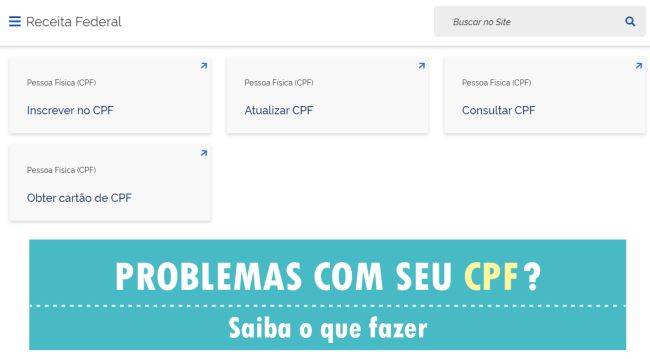 A nova página reúne serviços e orientações para quem tem pendências com o CPF.