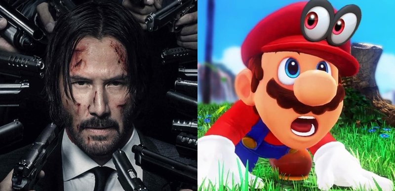 John Wick e Mario Bros. foram as únicas franquias do top 20 que não pertencem à Disney ou à Netflix