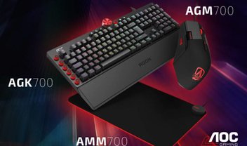 Além do monitor gamer: AOC lança acessórios como mouses, teclados e mais