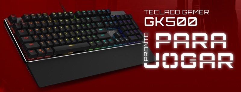 Teclado Gamer Mecânico AOC GK500.