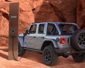 Monólito de Utah vira carregador para Jeep híbrido em anúncio