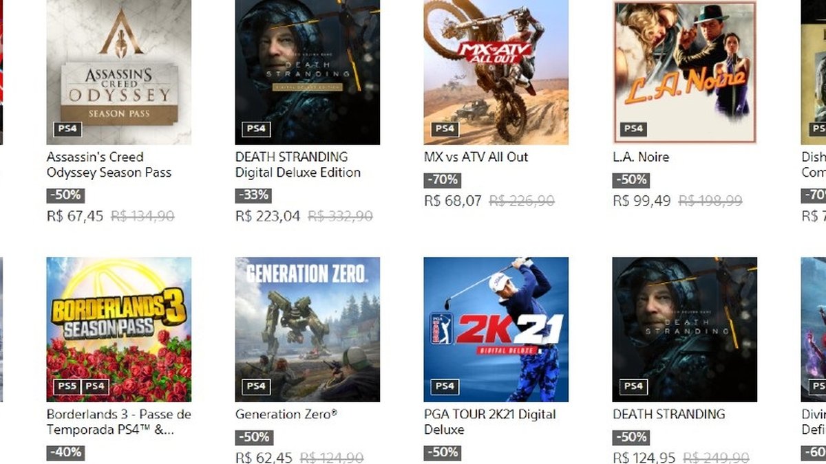 Promoção da Sony tem descontos de até 85% em jogos de PS4 - Olhar