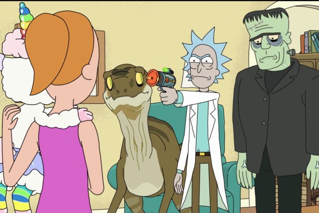 Rick e Morty destroem a família Simpson