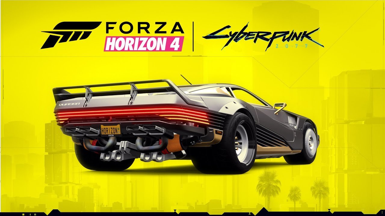 Forza Horizon ganhou apenas o carro de Cyberpunk em sua quarta versão