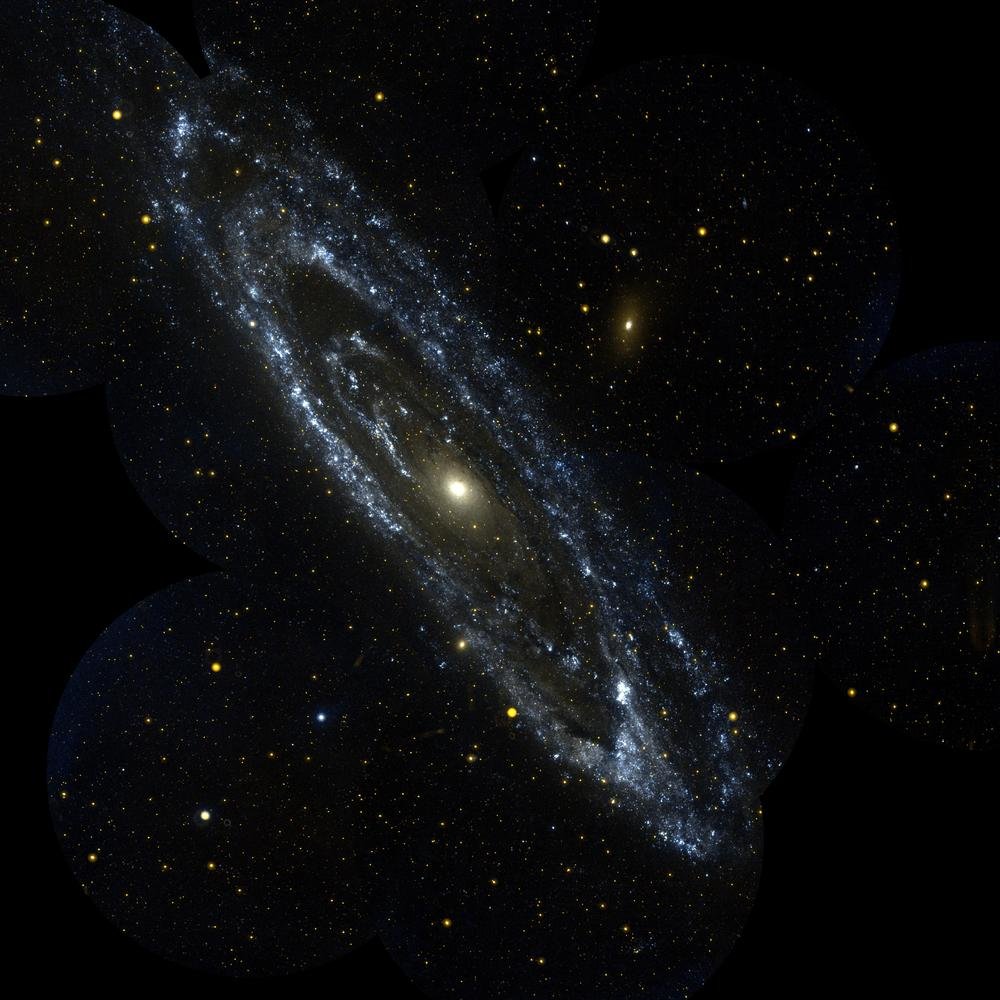 A galáxia de Andrômeda (Messier 31).