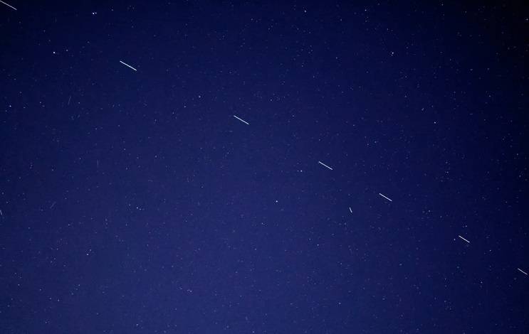 O Starlink cruzando os EUA.