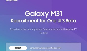 Samsung libera beta da One UI 3 para os celulares Galaxy A e M