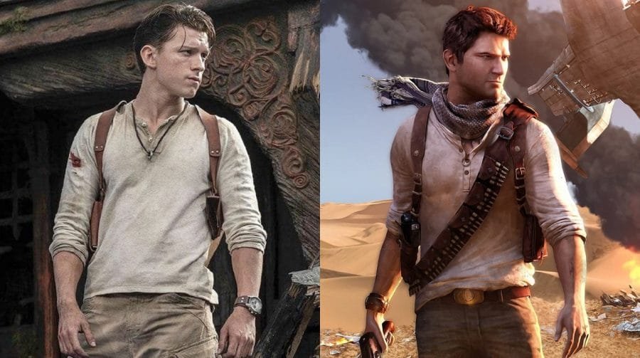 Tom Holland divulgou em sua conta oficial no Instagram uma foto de seu personagem Nathan Drake em Uncharted. (Reprodução)