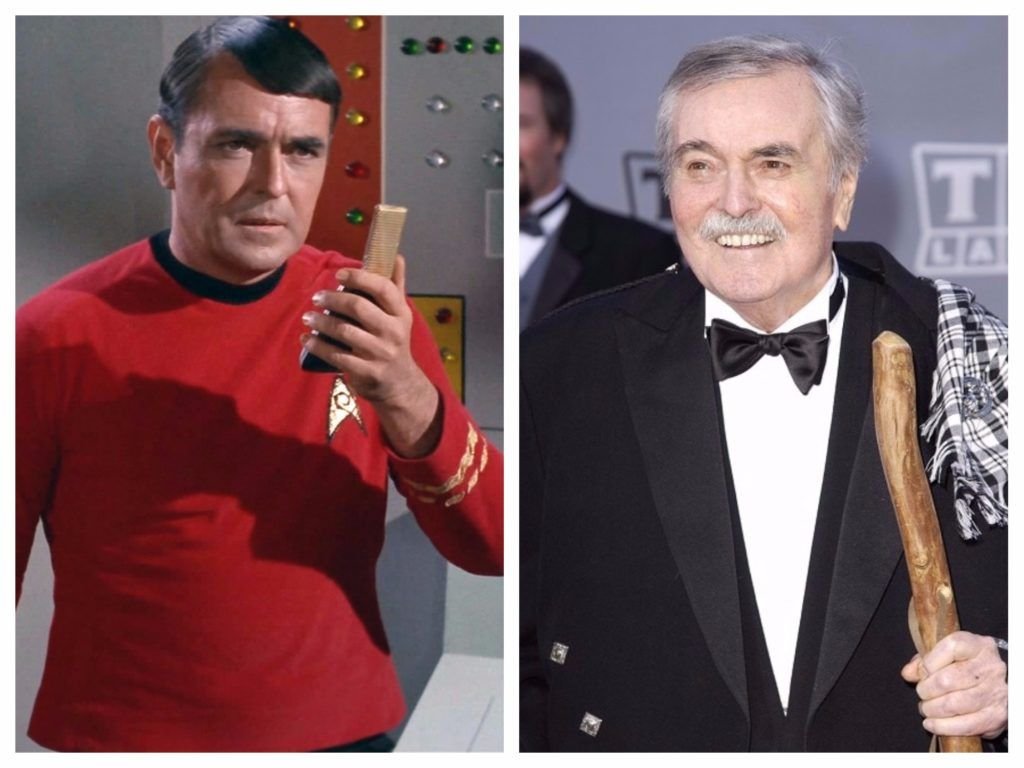 James Doohan interpretou o Tenente-Comandante Montgomery Scotty na série Star Trek.