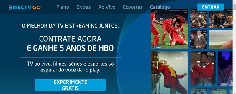 Fonte: DirecTV Go/Divulgação