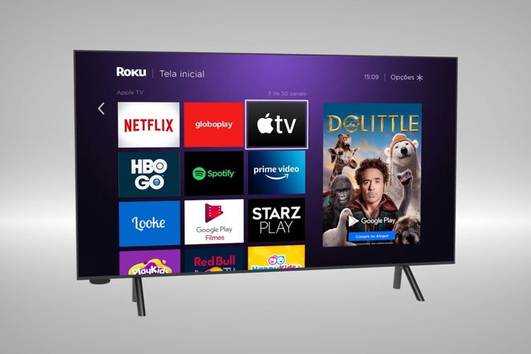 Roku conta com uma interface simples e intuitiva.