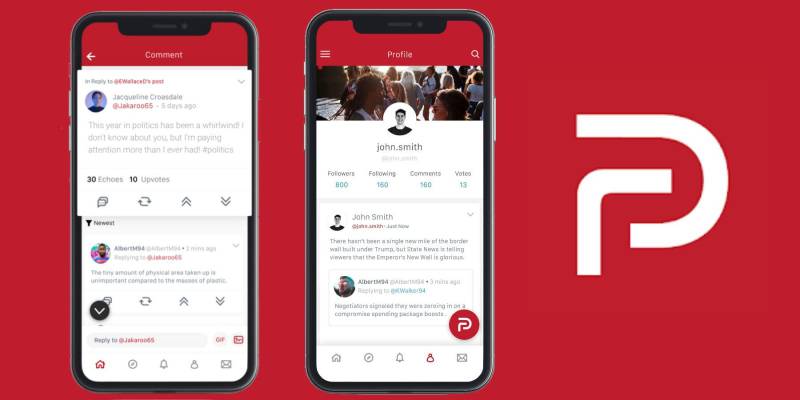 Parler oferece um ambiente de suposta "liberdade de expressão".