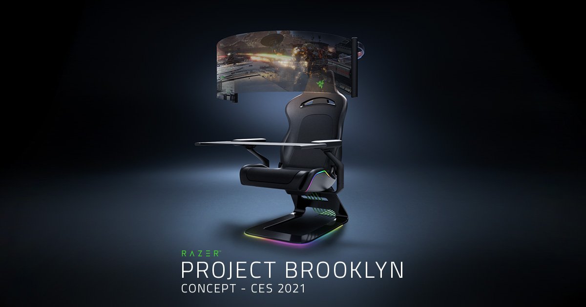 Project Brooklyn é uma cadeira gamer imersiva com tela curva de alta definição
