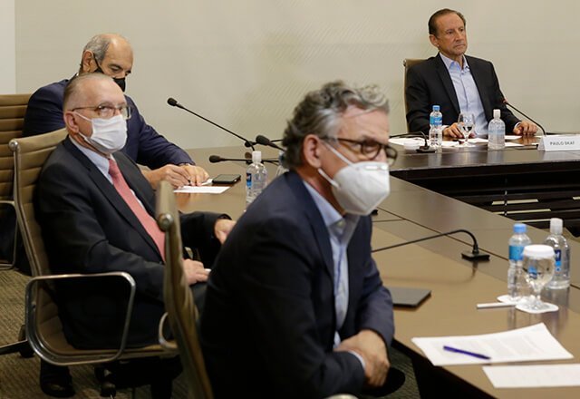 A reunião com os ministros foi organizada pelo Conselho Superior Diálogo pelo Brasil da Fiesp (Fonte: Ayrton Vignola/Fiesp/Reprodução)
