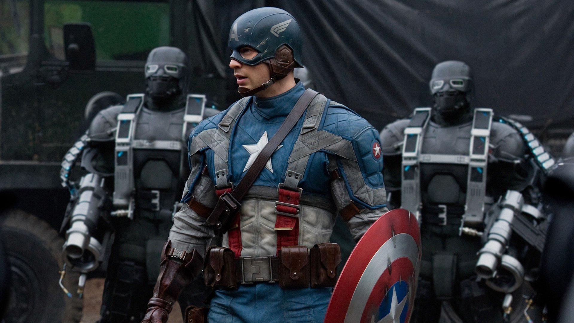 Chris Evans estreou no papel de Capitão América em 2011.