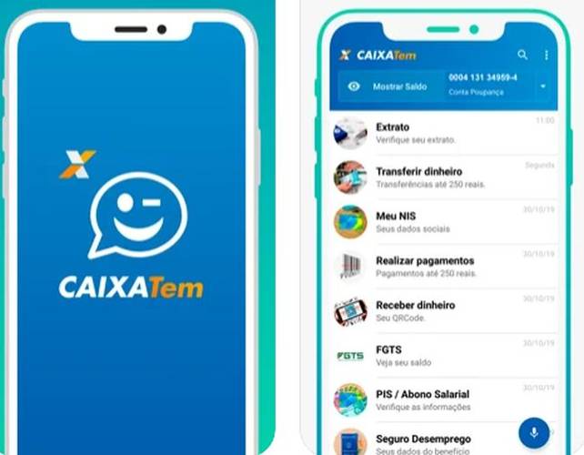 O app da Caixa é usado no recebimento de diversos benefícios.