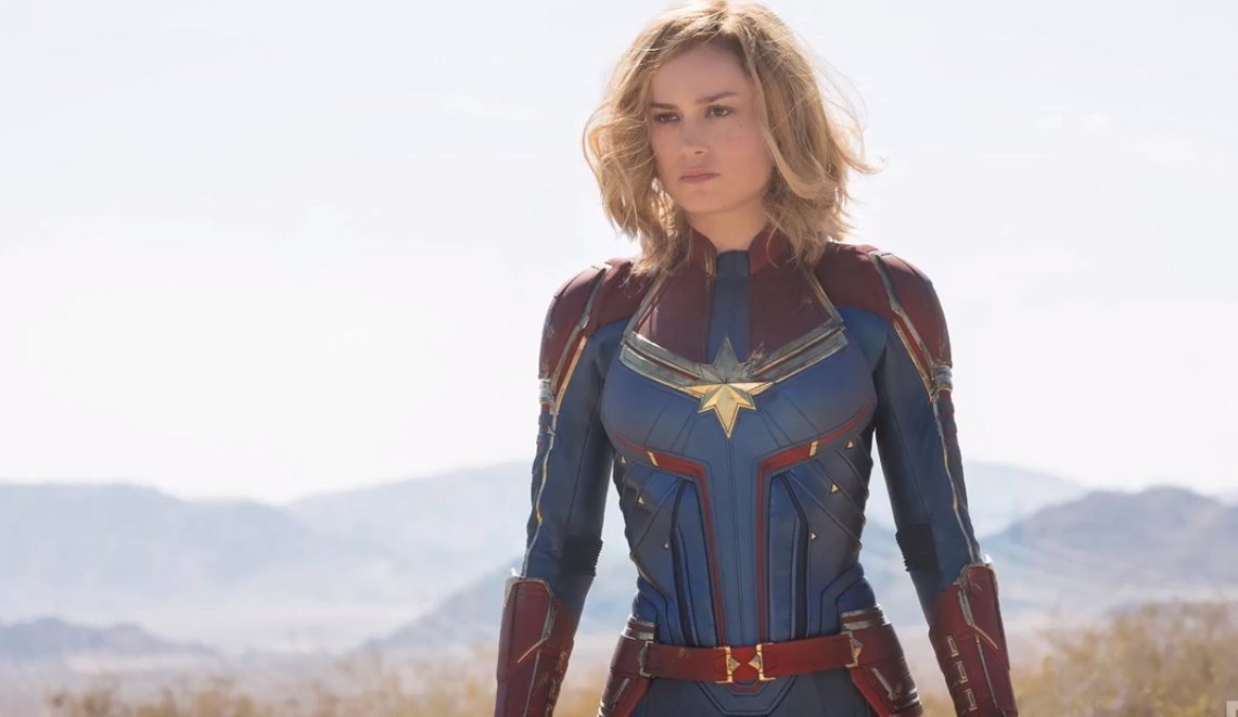 Brie Larson interpreta Carol Danvers no Universo Cinematográfico da Marvel. (Reprodução)