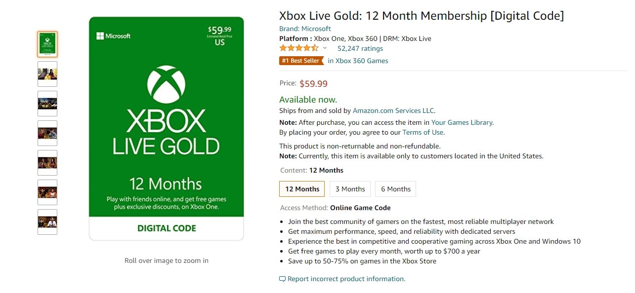 ASSINATURA XBOX LIVE GOLD COM 25% DE DESCONTO NO HYPE