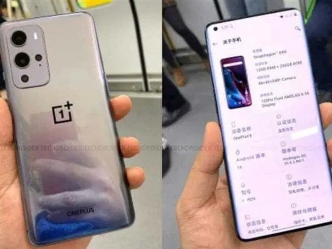 O OnePlus 9 Pro.