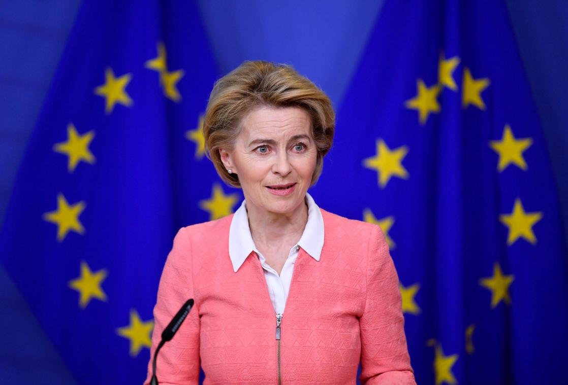 Ursula von der Leyen, atual presidente da Comissão Europeia.