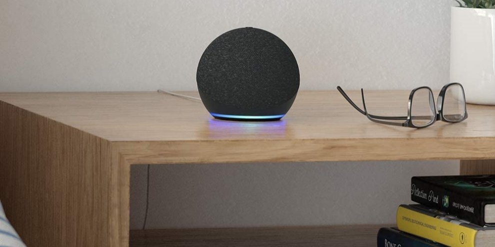 O visual esférico do novo smart speaker Amazon