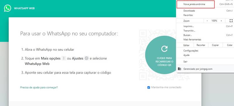 (Fonte: WhatsApp Web/Reprodução)